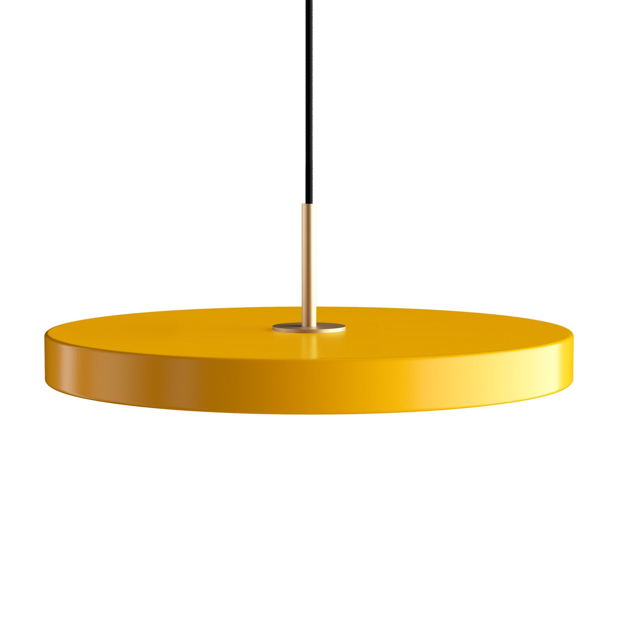 Suspension Asteria Jaune avec Dessus en Laiton