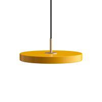 Asteria Mini Pendelleuchte Gelb mit Messing