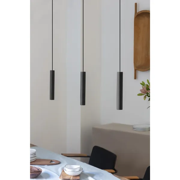 Chimes Pendelleuchte Schwarz Eiche