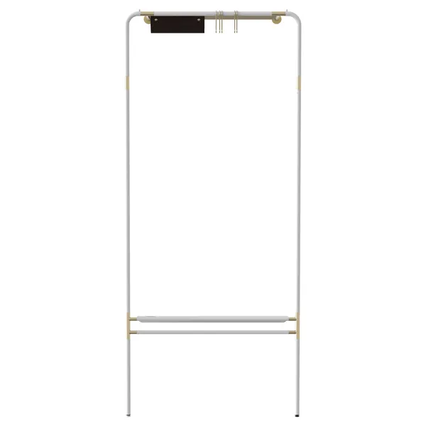 Lean On Me Clothes Rack White