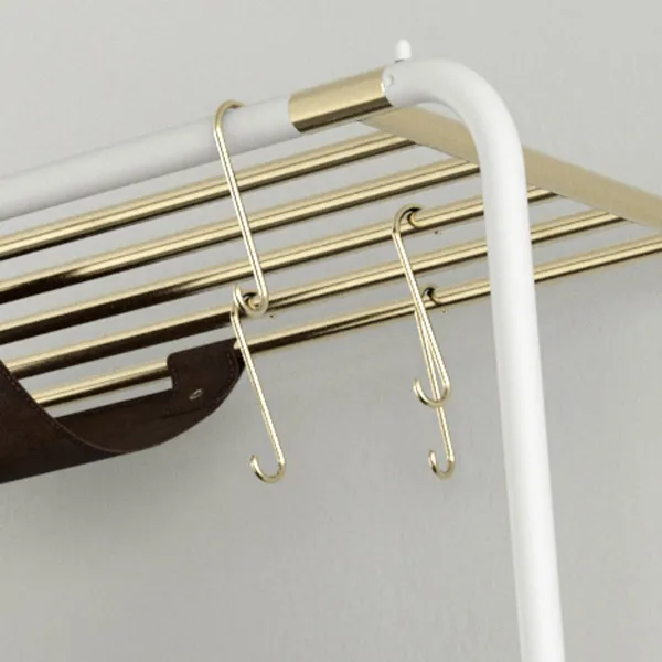 Lean On Me Clothes Rack White