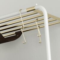 Lean On Me Clothes Rack White