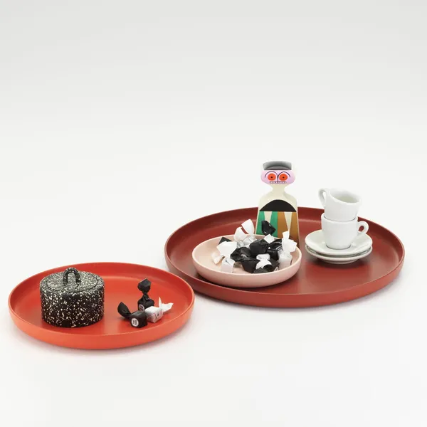 Trays Tray Set with 3 Red