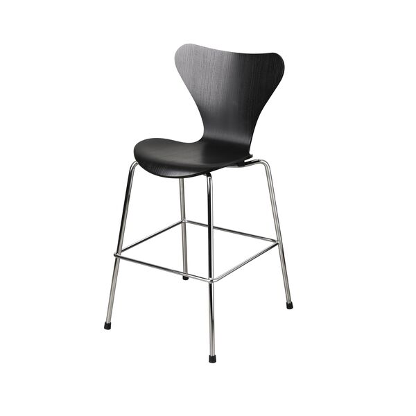 Serie 7 Junior-Stuhl Schwarz
