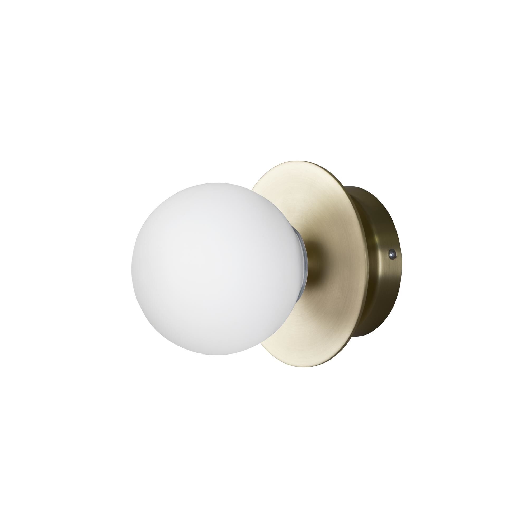 Art Deco V&auml;gglampa/Taklampa Borstad M&auml;ssing