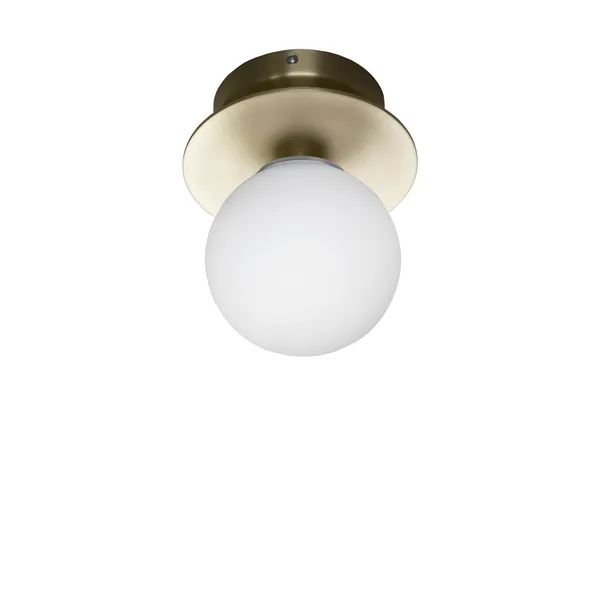 Art Deco Wall Lamp/ Ceiling Light Brushed Brass
