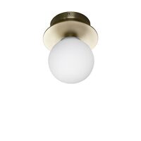 Art Deco Wall Lamp/ Ceiling Light Brushed Brass