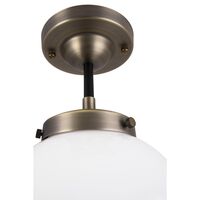 Alley Ceiling Light Antique Brass/ White