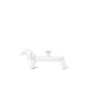 Can-Dog Candlestick White