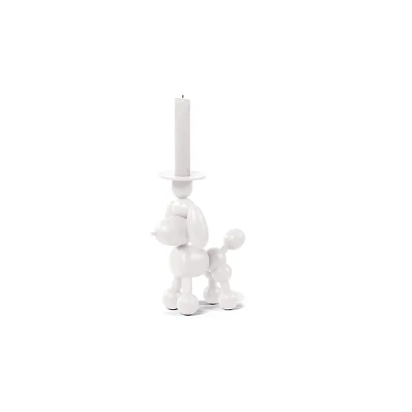 Can-Dolly Candle Holder White