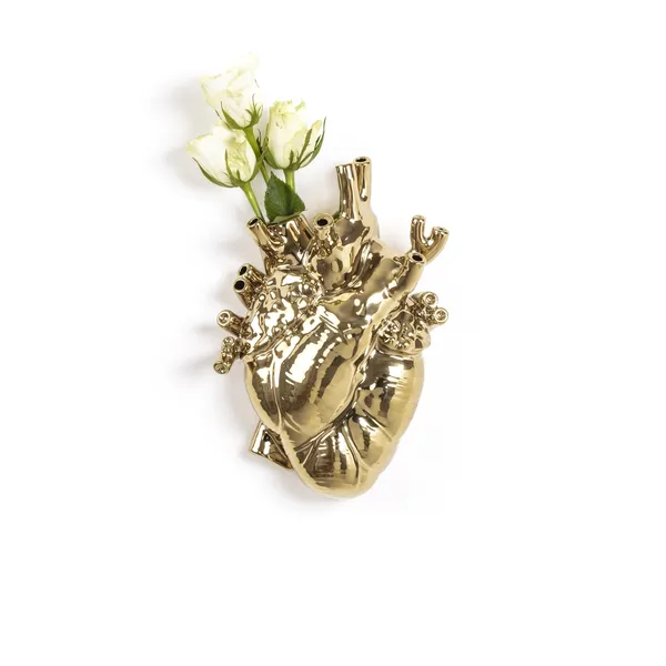 Love In Bloom Vase Gold