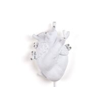 Corazón Lámpara de Pared Blanco
