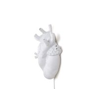 Corazón Lámpara de Pared Blanco