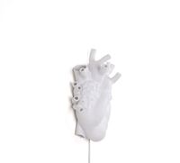 Corazón Lámpara de Pared Blanco