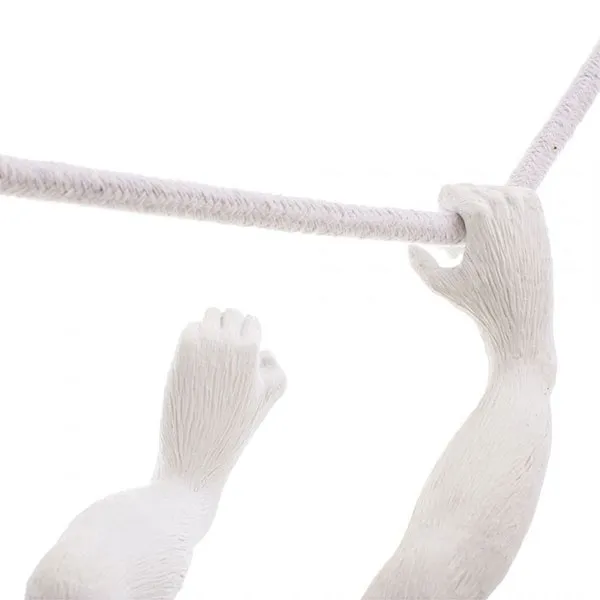 Monkey Swing Pendant White