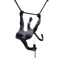 Monkey Swing Lámpara Colgante Negro Exterior