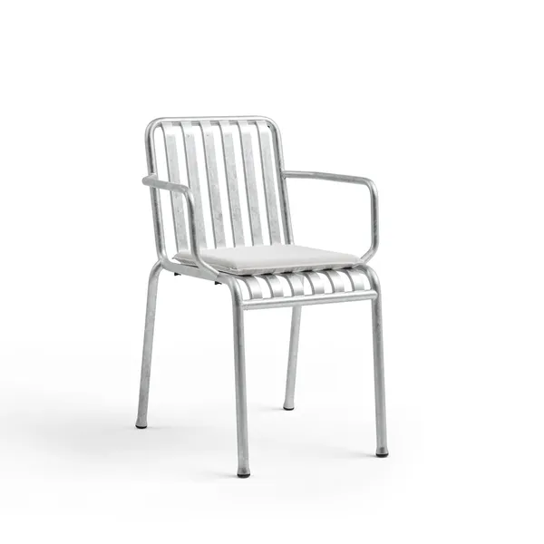 Palissadstol med Armstöd Varmgalvaniserat Stål