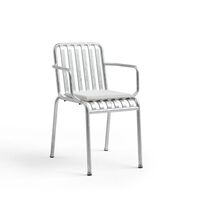 Chaise Palissade avec Accoudoirs en Acier Galvanisé à Chaud