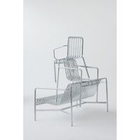 Chaise Palissade avec Accoudoirs en Acier Galvanisé à Chaud