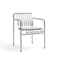 Palissade Dining Chair with Armrests Hot-Dip Galvanized Steel