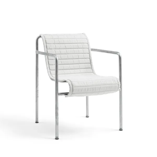 Palissade Dining Chair with Armrests Hot-Dip Galvanized Steel