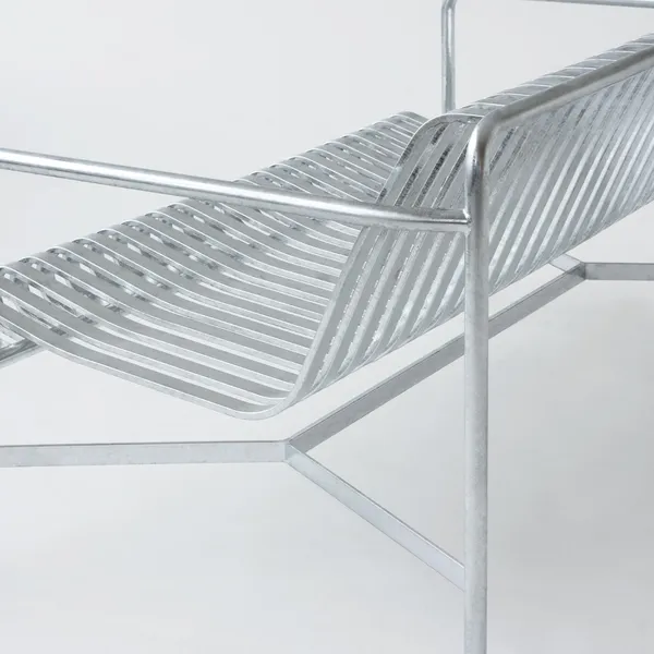 Palissade Dining Bench with Armrests Hot-dip Galvanized Steel