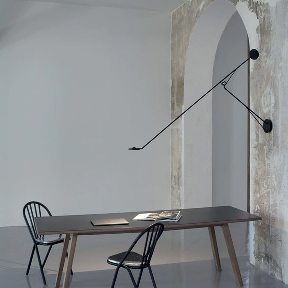 DCW Editions AARO SW Wall Lamp Black