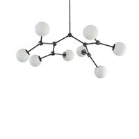 Drop Bulb Lampadario Mini Grigio