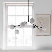 Drop Bulb Lampadario Mini Grigio
