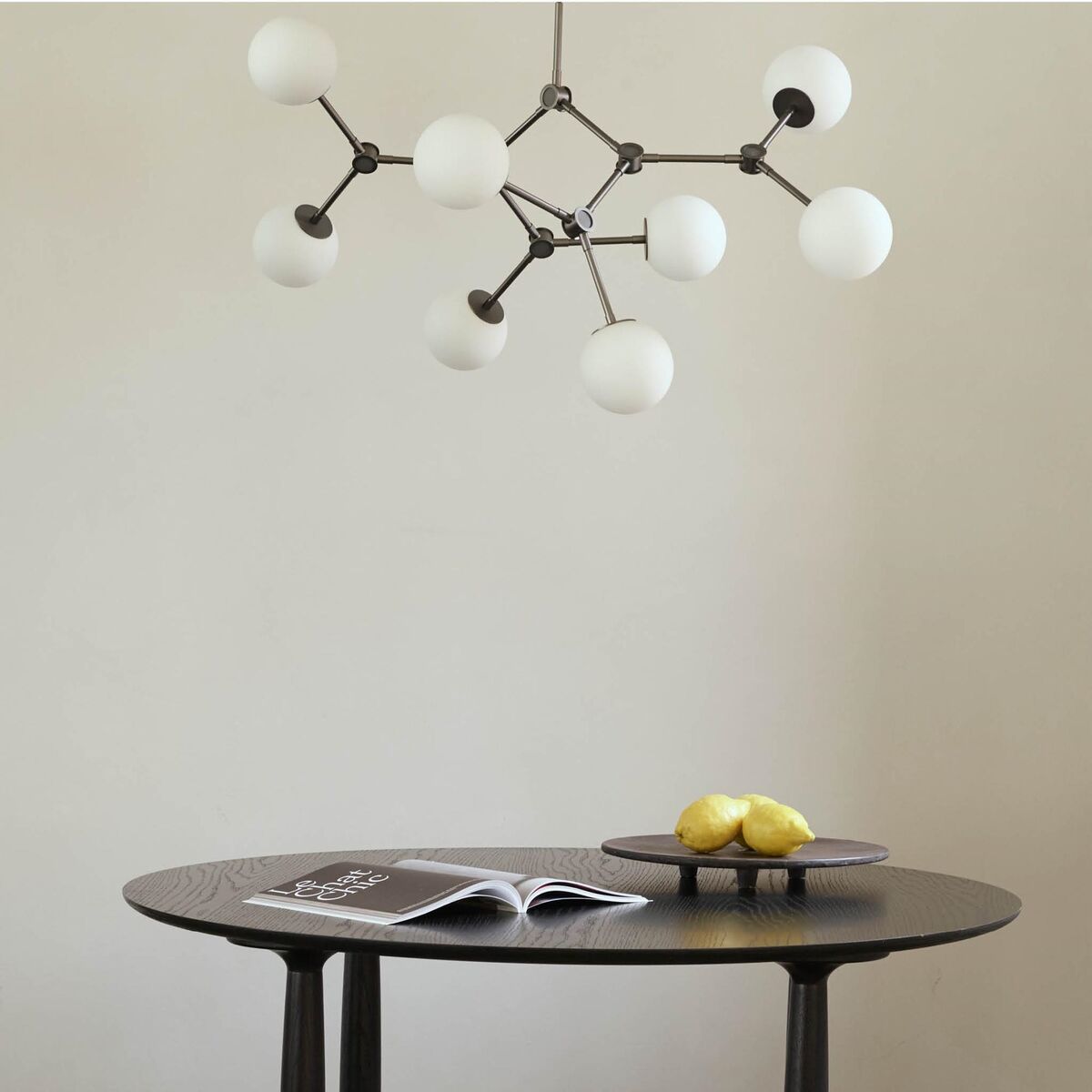 Drop Bulb Lampadario Mini Grigio