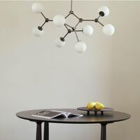 Drop Bulb Lampadario Mini Grigio