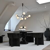 Drop Bulb Lampadario Mini Grigio