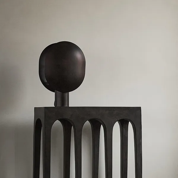 Clam Table Lamp Burnt Black