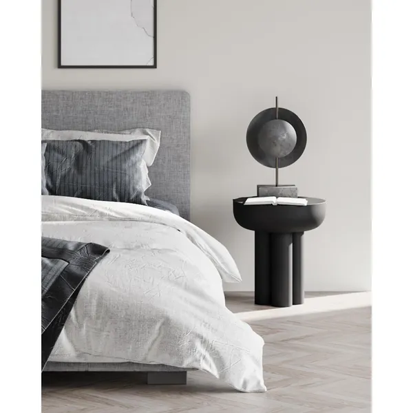 Dusk Table Lamp Oxidized Aluminum