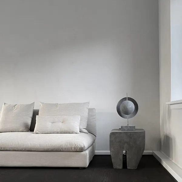 Dusk Table Lamp Oxidized Aluminum