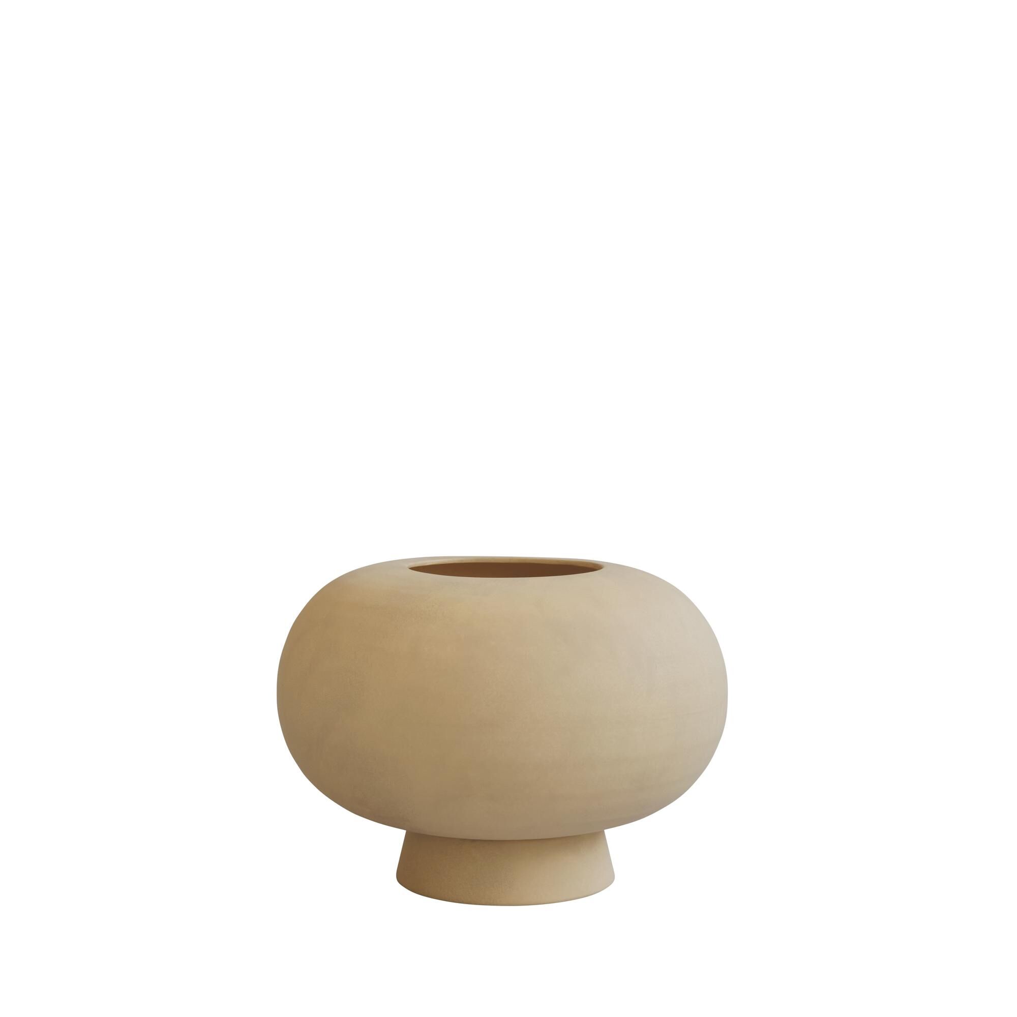 Cabin Vase Fat Sand