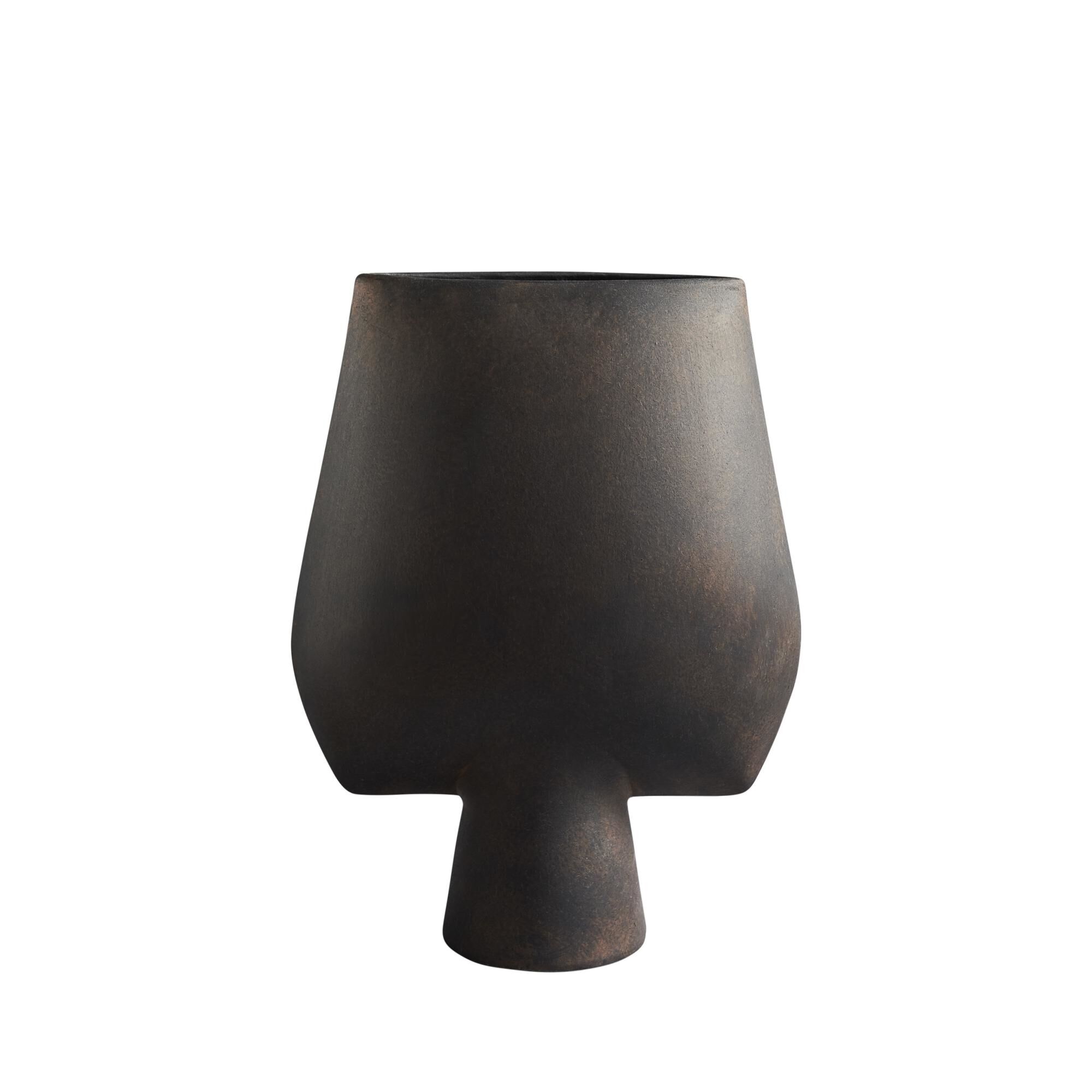 Sphere Vase Firkantet Stor Kaffe