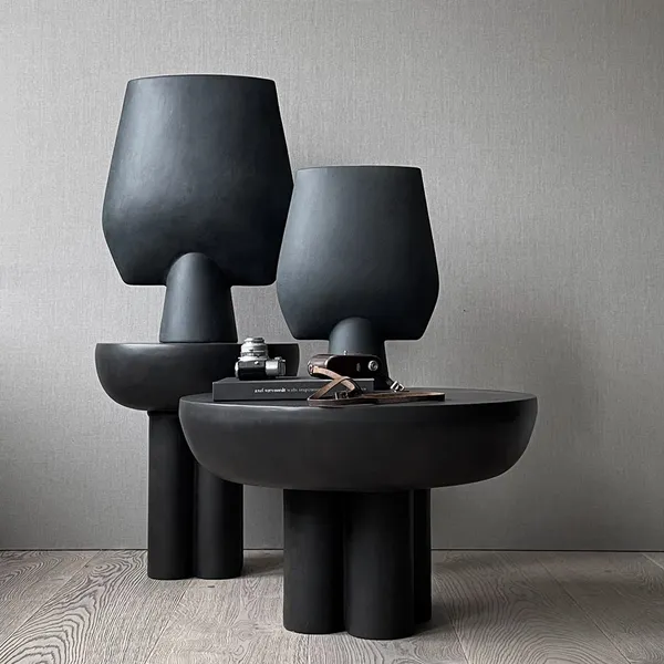 Sphere Vase Square Large Coffee