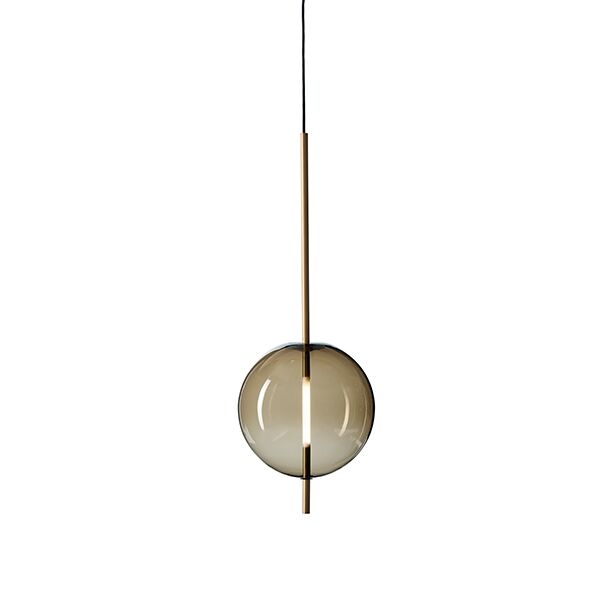 Kandinsky 30 Pendel Rget Brunt Glas & Messing