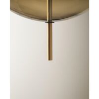Kandinsky 30 Pendant Smoked Brown Glass & Brass