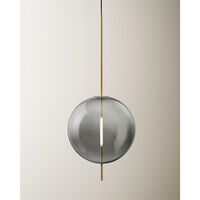 Kandinsky 45 Pendelleuchte Rauchgraues Glas & Messing