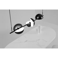 TRAPEZE Triplette Pendel 152,2x28 cm Sort