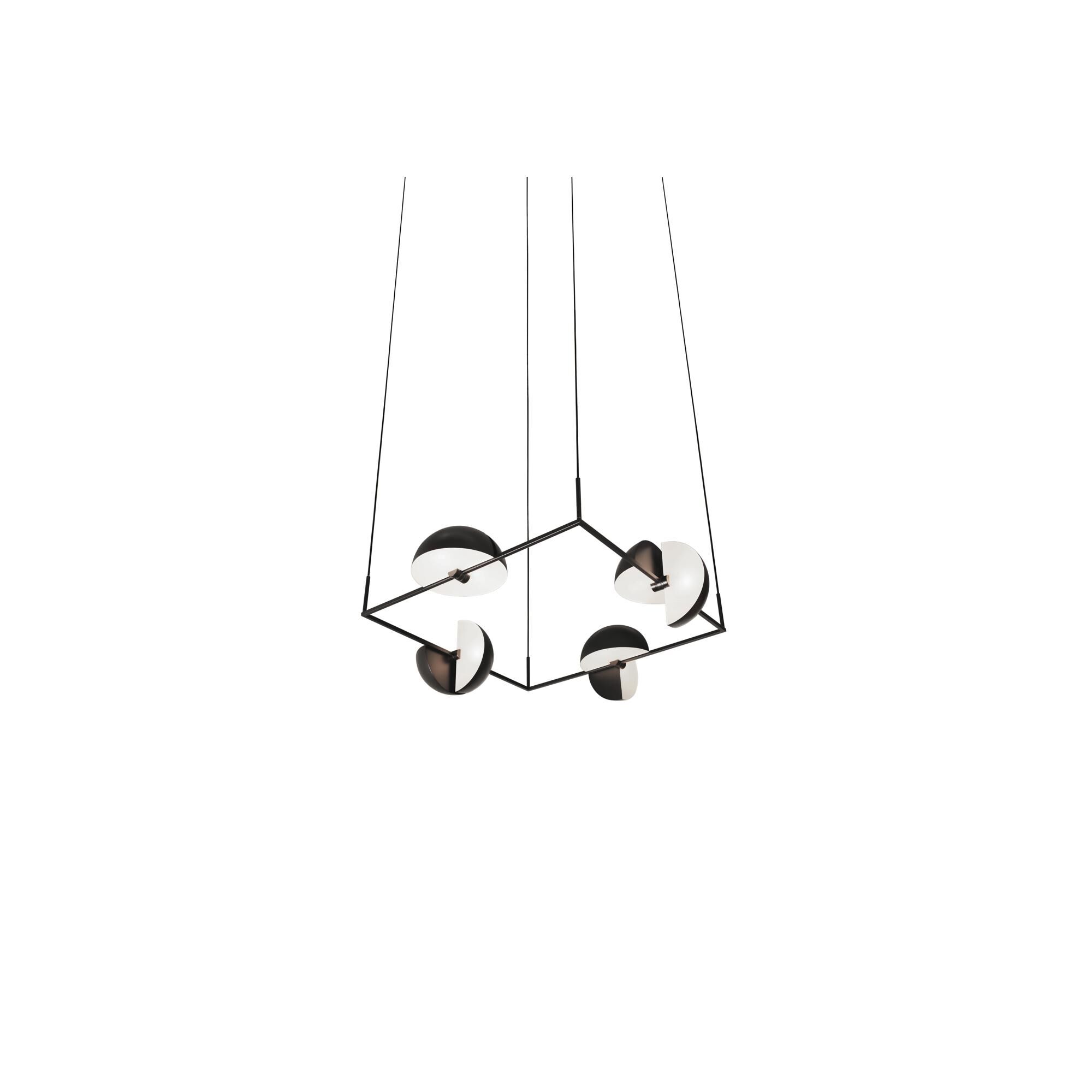 TRAPEZE Quartette Taklampa 169x169 cm Svart