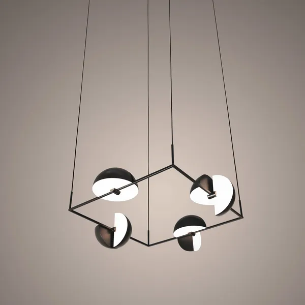TRAPEZE QuartettePendel 169x169 cm Musta