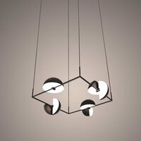 TRAPEZE QuartettePendel 169x169 cm Musta