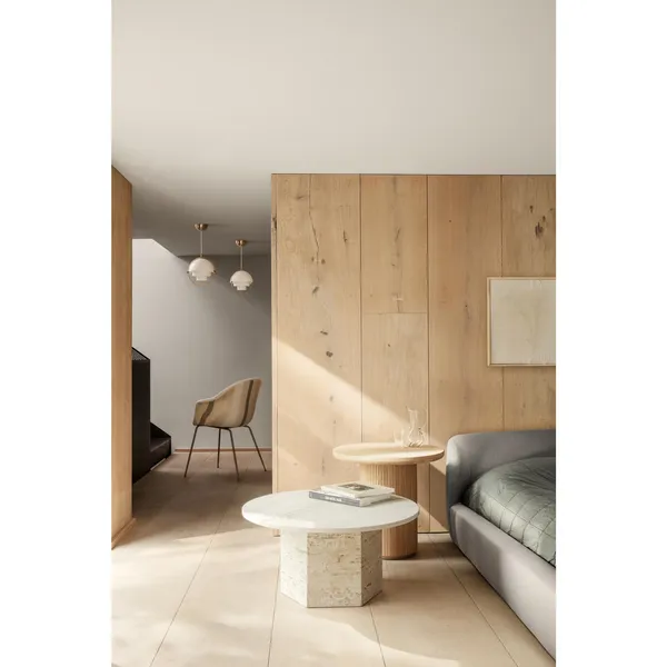 Epic Coffee Table Round Ø80 White Travertine