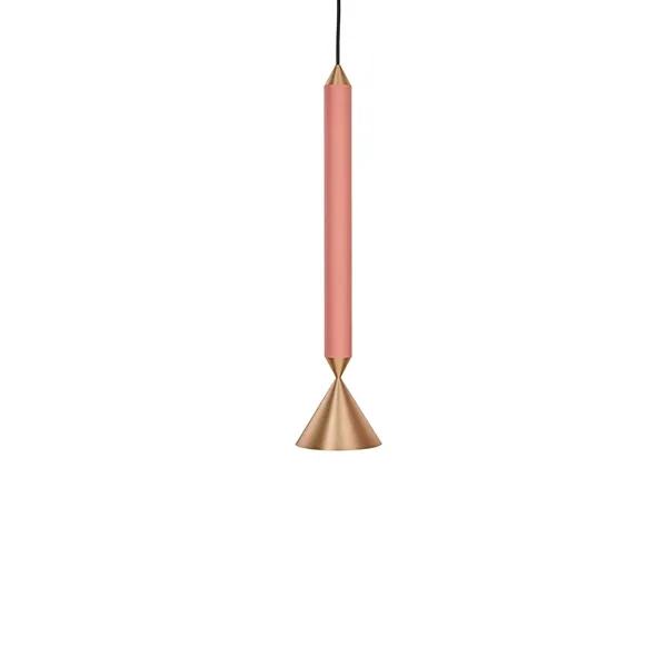 APOLLO 39 Pendel Rosa/Polert Messing