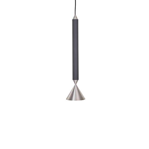 APOLLO 39 Pendel Sort/Poleret Aluminium