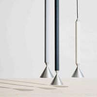APOLLO 39 Pendel Sort/Poleret Aluminium