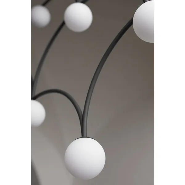 Bounce 116 Pendel Sort & Hvidt Glas